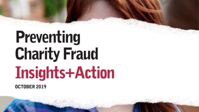 Preventing charity fraud document cover